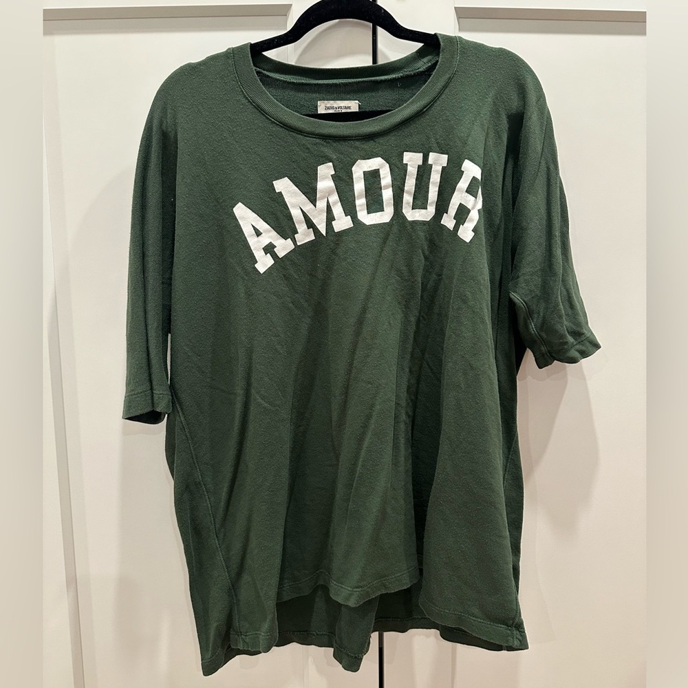 Zadig & Voltaire AMOUR T-shirt. Size Large
